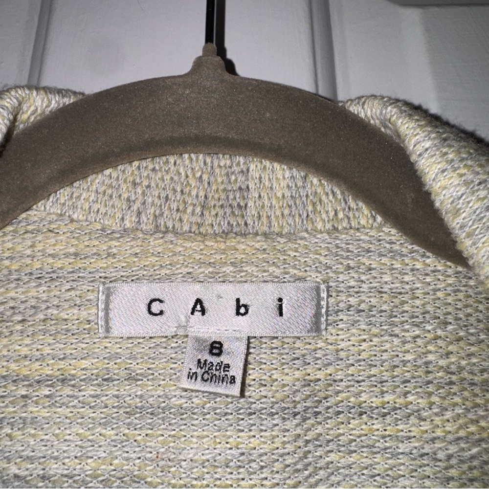 CAbi One Fine Day Lemon Zest Tweed Bouclé single button Blazer Jacket 8 - Picture 4 of 16